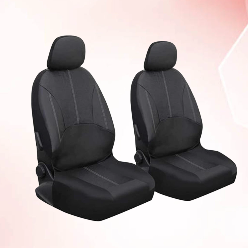 4Pcs Car Seat Covers Universal Auto Seat Cushion Wear Resistant Car Seat Protector Backrest Car Accessory (Black)