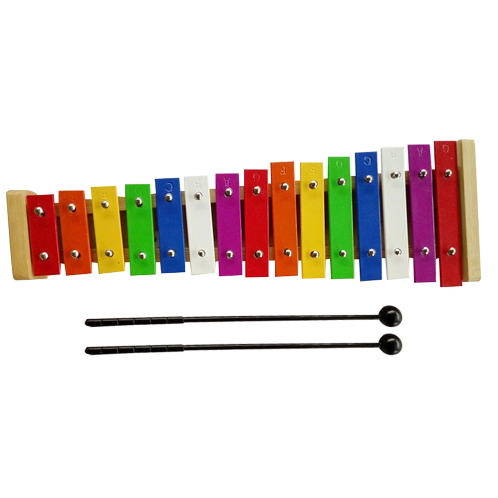 1Pc Hand Knock Xylophone Wooden Knocking Piano Percussion Toy Birthday Gift