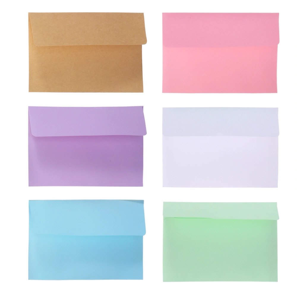 100 Pcs Plain Kraft Paper Invitations Postcard Envelope for Writing Letters-17.5x12.5cm (Random Color)