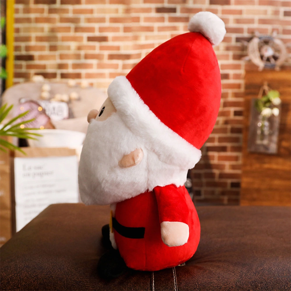 Christmas Small Plush Dolls Cartoon Santa Claus Toys Gift Xmas Desktop Decor for Home Hotel Shop (50cm Height)