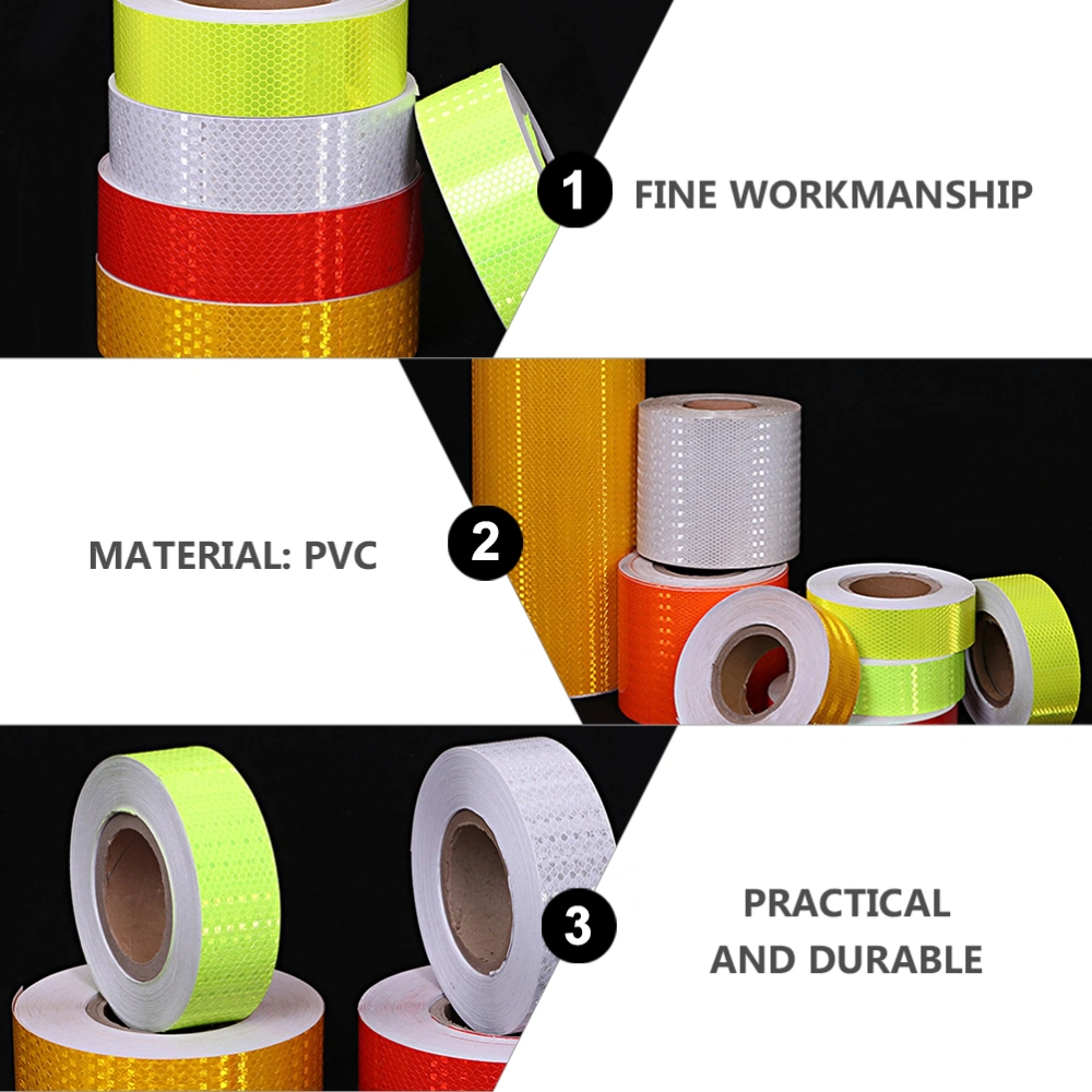 Fluorescent Safety Reflective Tape Warning Tape Reflective Eye-catching Strip