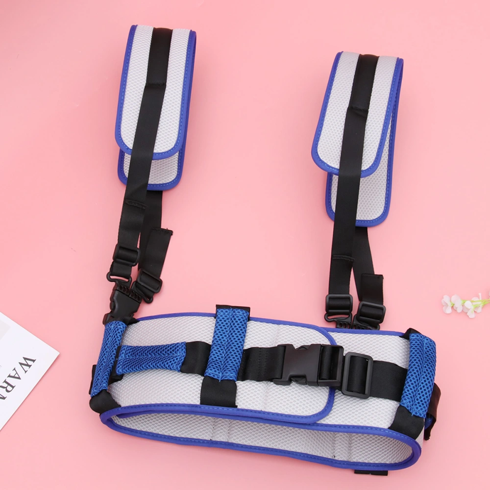 Rehabilitation Auxiliary Belt Lower Limb Walking Standing Training Equipment(Blue)