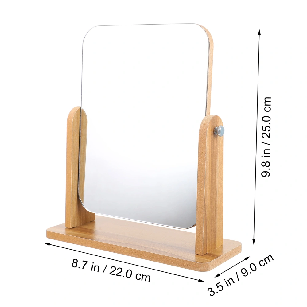 1 Pc Desktop Cosmetic Mirror Makeup Mirror With Base for Home Bathroom