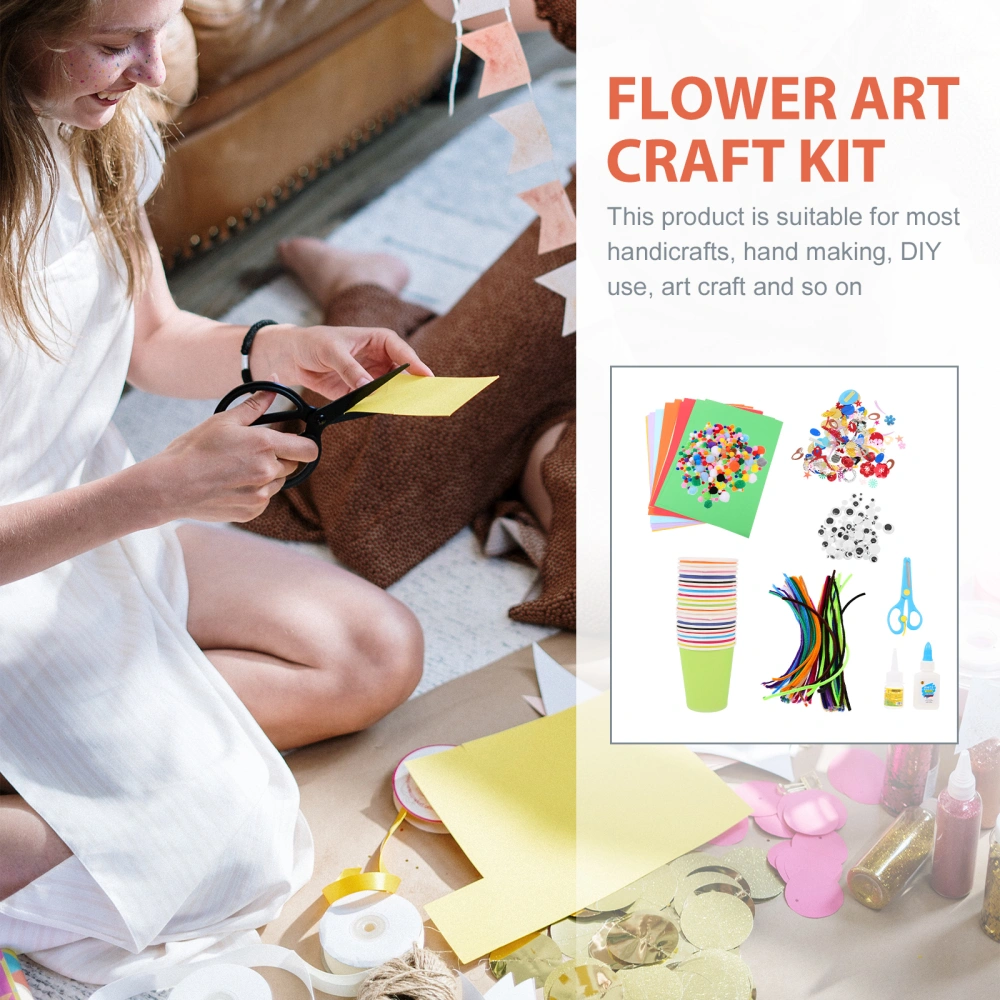 1 Set of Multi-functional DIY Craft Kits Arts Craft Kits DIY Flower Craft Kit for Kids