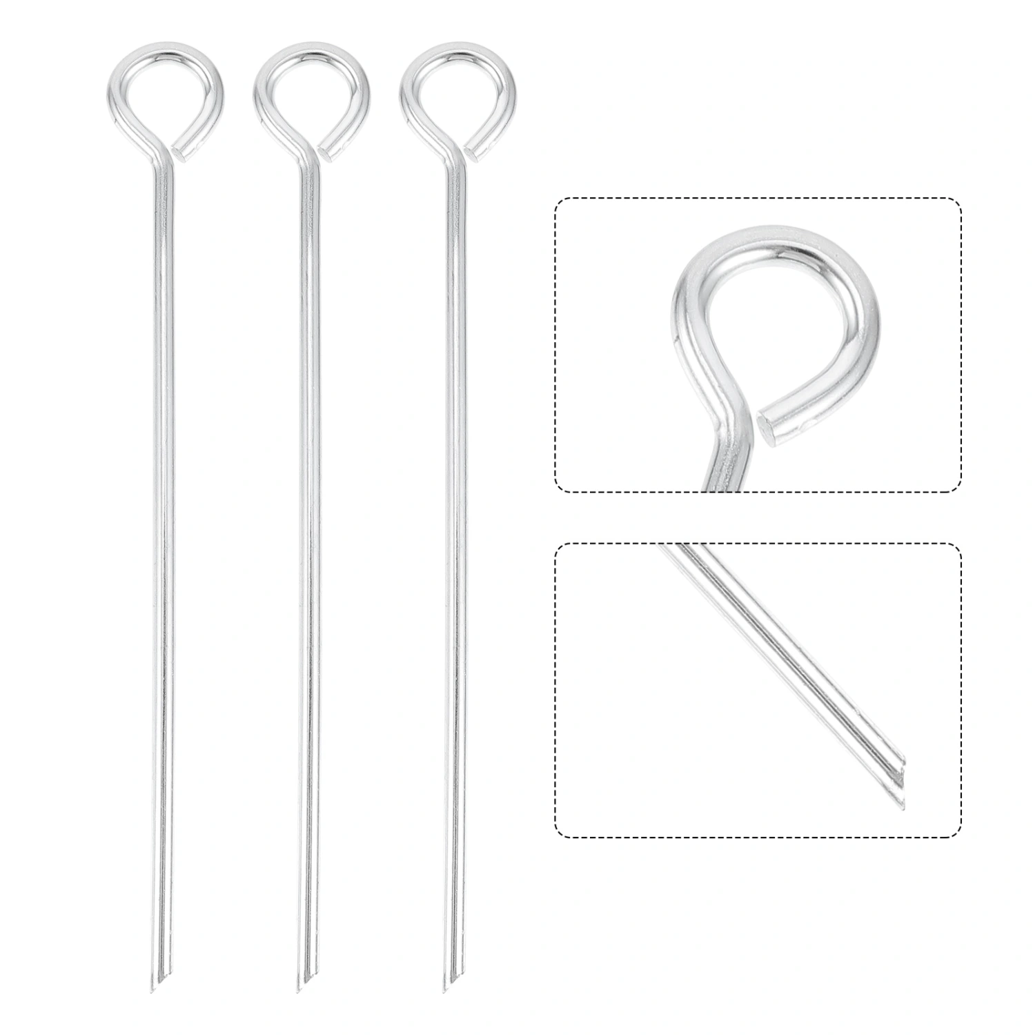 10pcs Camping Tent Accessories Thickened Tent Pegs Steel Camping Tent Nails
