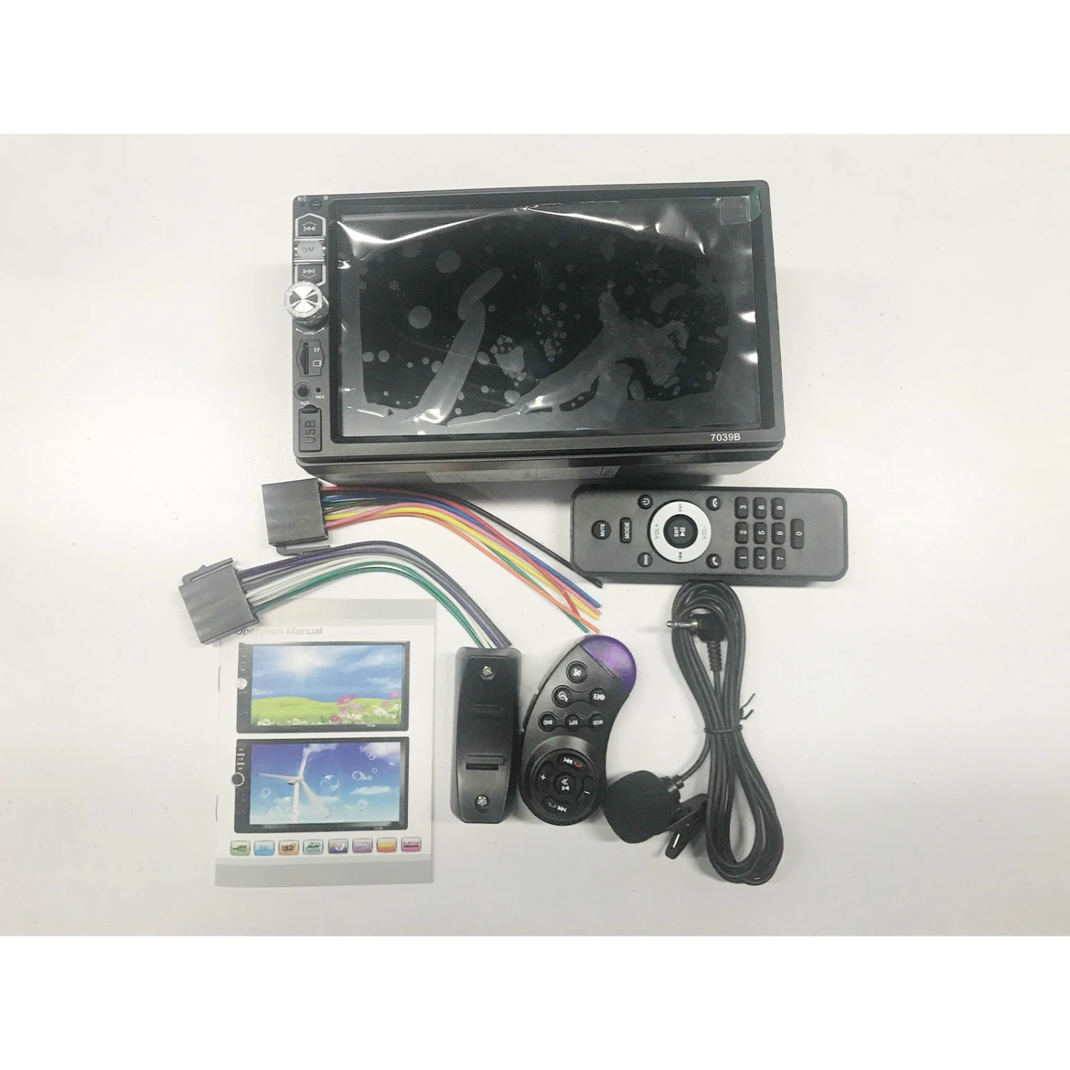 Touchscreen Car Stereo Car Radio With Wireless Backup Camera Audio Speaker FM Receiver
