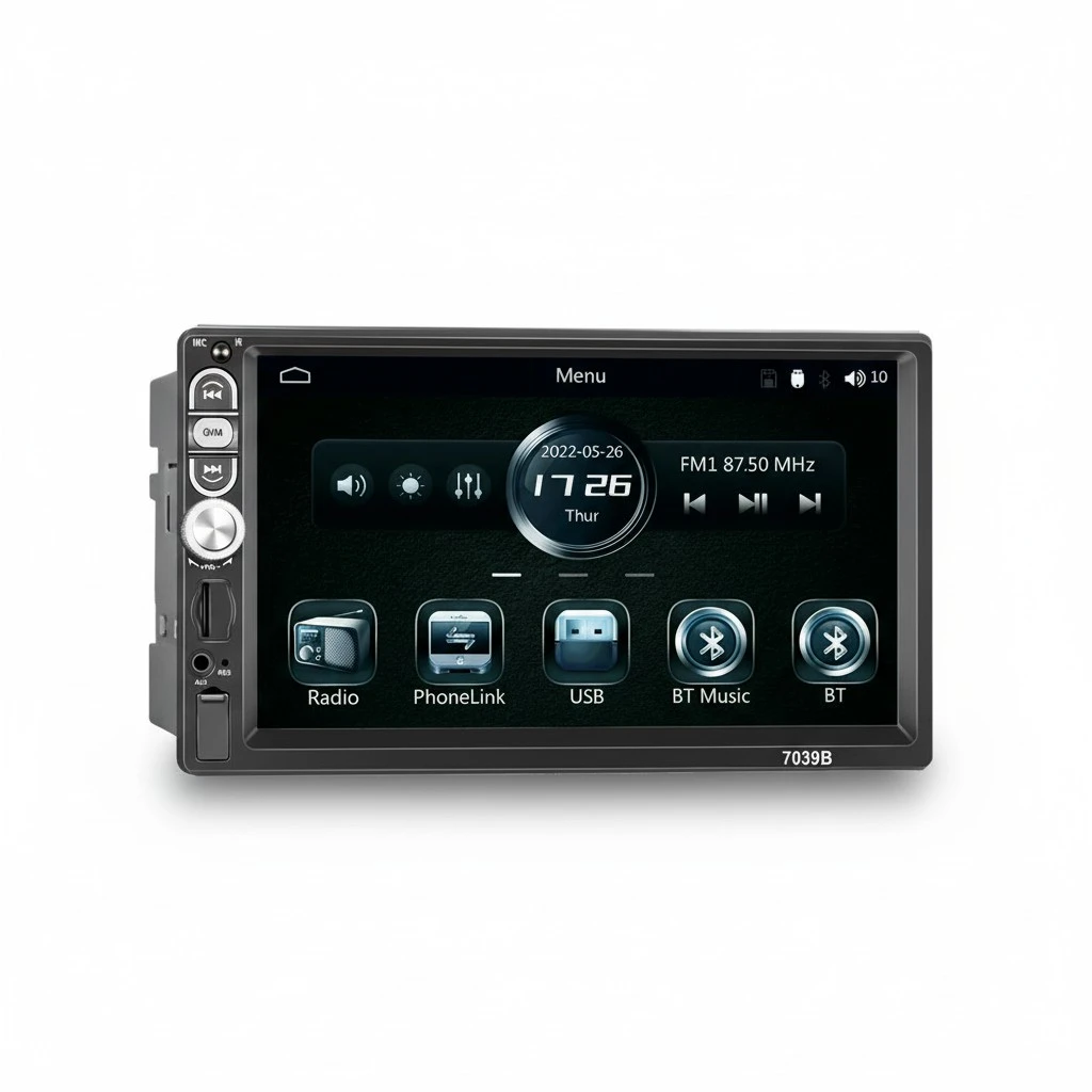 Touchscreen Car Stereo Car Radio With Wireless Backup Camera Audio Speaker FM Receiver