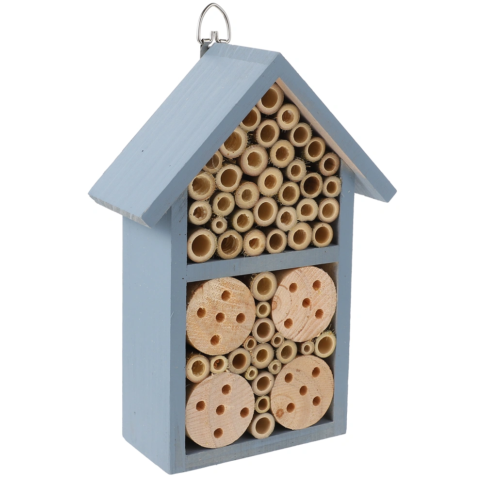 1Pc Wooden Insect House Outdoor Insect Nest Gardening Bee House Adornment