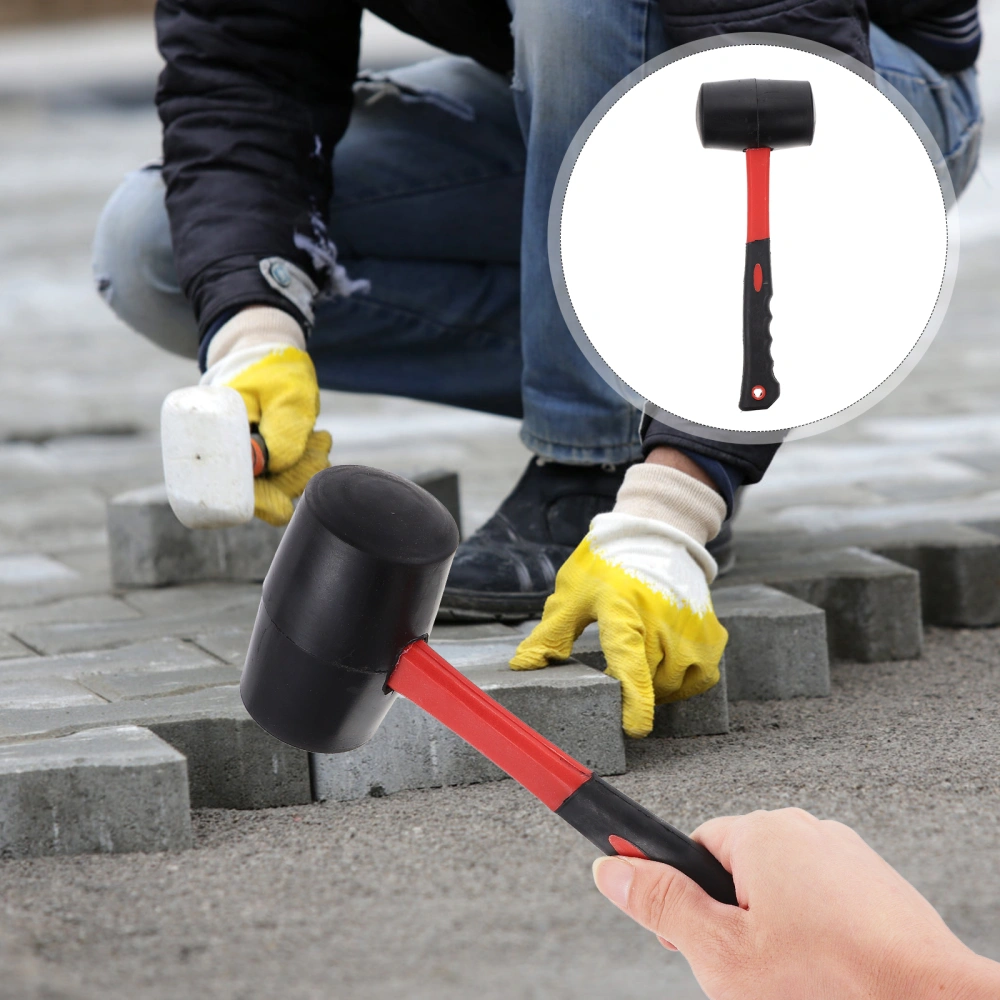 1pc Rubber Mallet Hammer Nonslip Handle Mallet Tile Installation Hammer Tool