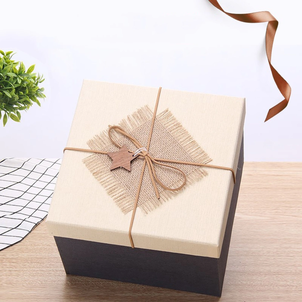 1Pc Square Rectangular Gift Boxes Paperboard Exquisite Clothes Shirt Scarf Birthday Gift Packing Box