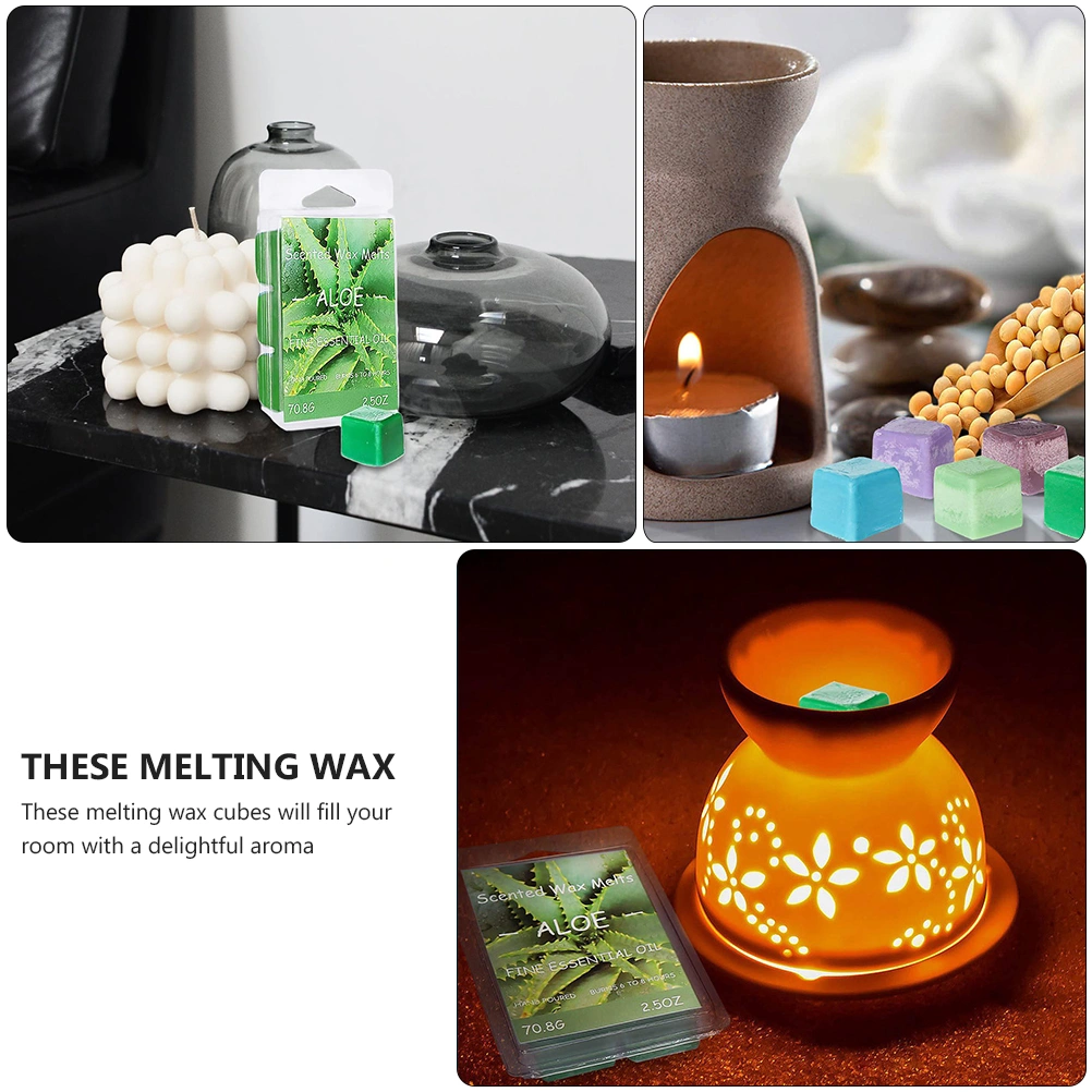 8pcs Scented Wax Melts Wax Cubes Plant Essential Oil Scented Soy Wax Melts