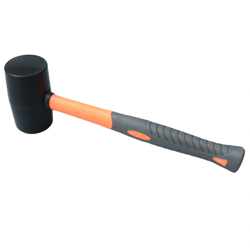 16 oz 453 Gram Black Plastic Handle Rubber Hammer Tile Installation Hammer Practical Decoration Tools