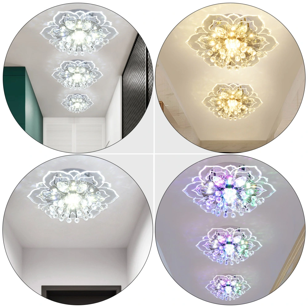 1pc Indoor Crystal Ceiling Lamp Creative Corridor Light Crystal Craft Light