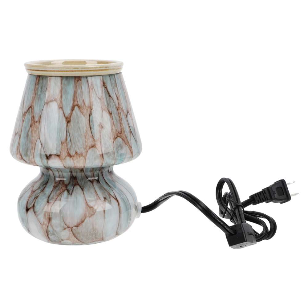 Glass Wax Melting Lamp Home Night Lamp Decor Artistic Bedside Lamp (US Plug)