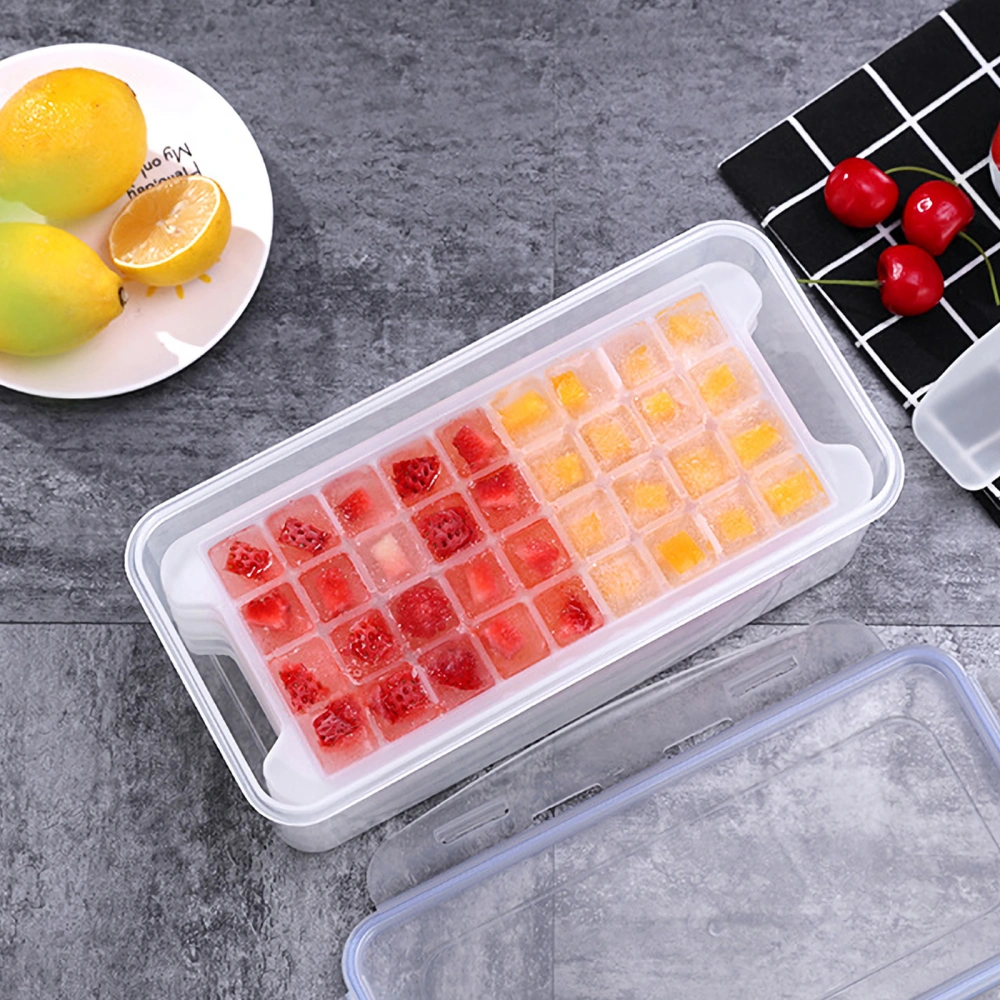 5Pcs DIY Ice Cube Making Trays Mold Mould with Storage Container Box and Lid