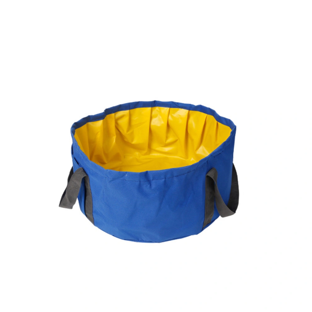 Pets Bath Tub Portable Outdoor Swimming Pool Folding Wash Tub for Dog Cat (Blue)