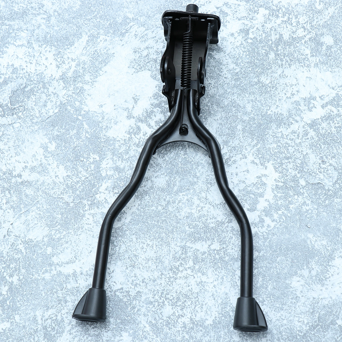 1pc Double Leg MTB Holder Bike Kickstand Parking Rack Mountain Bike Support Side Kick Stand Foot Brace (Black)