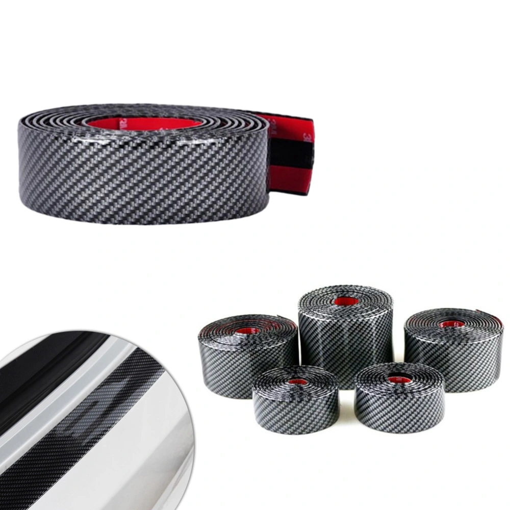 0.1*3M Car Protective Film Auto Roll Bumper Lip Protector Moulding Strip Self Adhesive Carbon Fiber Stickers Accessories