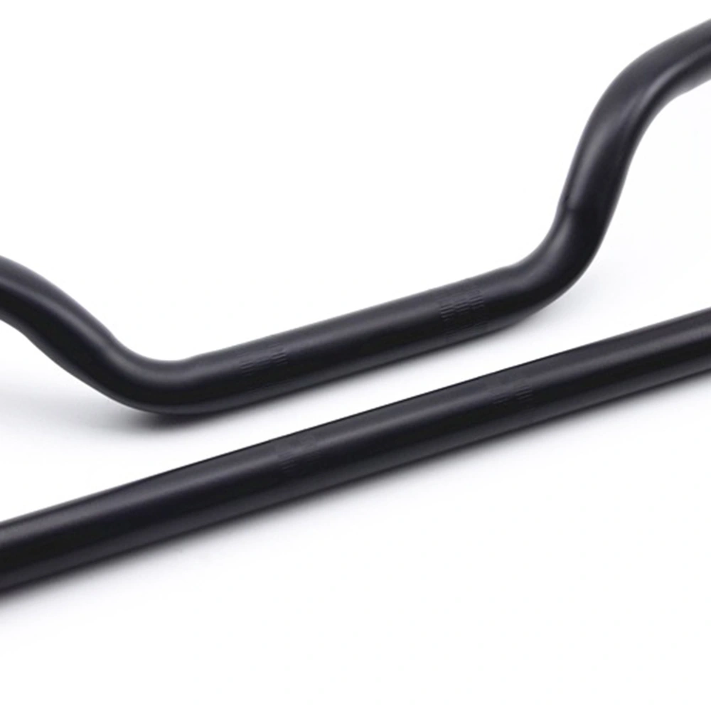 22mm Caliber Motorcycle Refitting Electroplate Steel Tube Handlebar(Black)