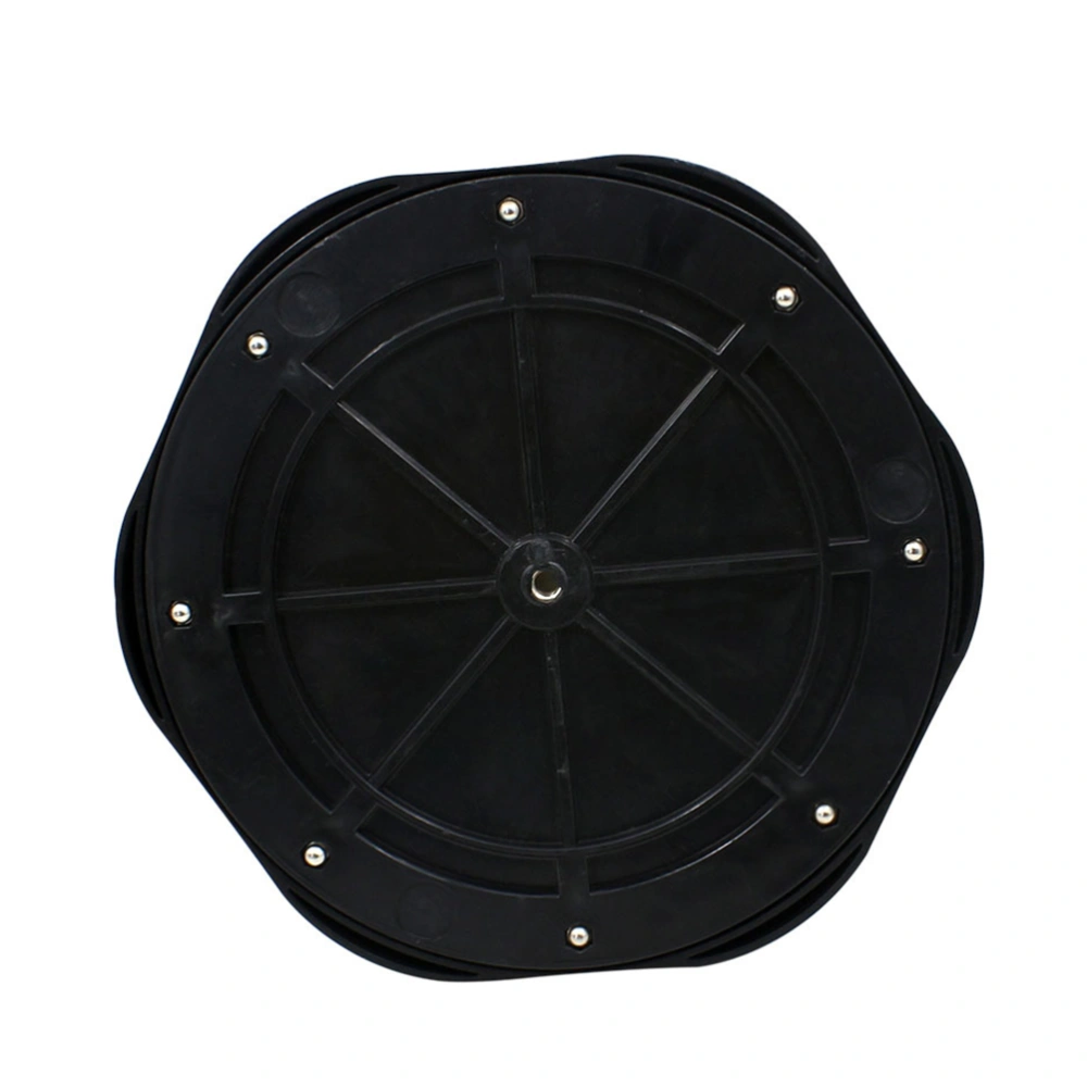 10 Inch Simulation Plastic Dumb Drum Practice Pad Set (Black and White)