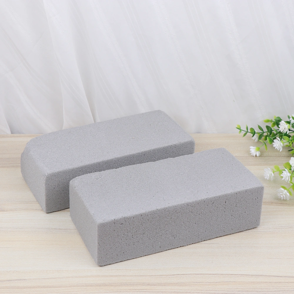 10pcs Creative Floral Block Flower Brick Mud Florist Supplies Home Garden Decoration Wedding Decors Supplies (Grey)