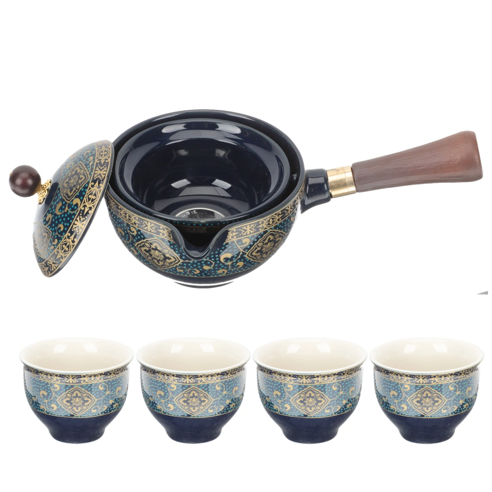 1 Set Chinese Style Tea Ware Set Kong Fu Tea Cups Ceramic Tea Pot Home Supplies