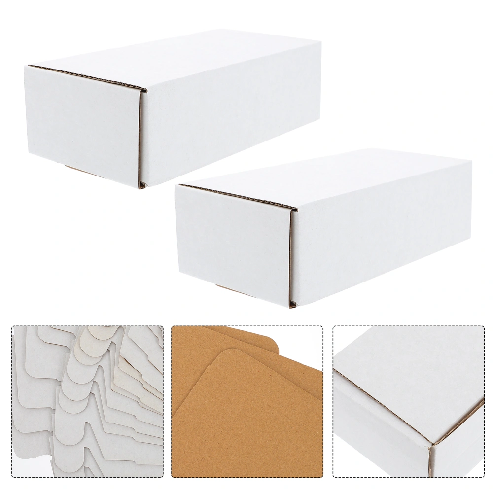 15pcs White Moving Boxes Unique Shipping Boxes Corrugated Paper Storage Boxes