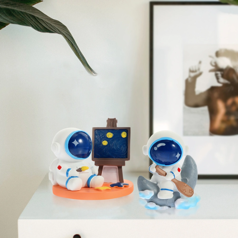 4pcs Astronaut Figurines Outer Space Theme Desktop Decoration Astronaut Toys