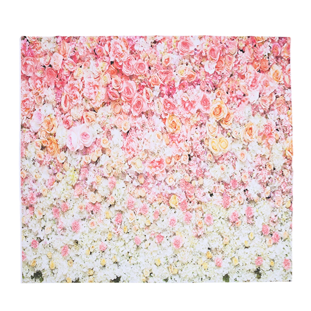 1PC Rose Wall Photo Backdrop Flowers Wall Photographic Background Cloth Exquisite Photo Background Props Professional Party Photographic Accessories for Studio Party Size 2