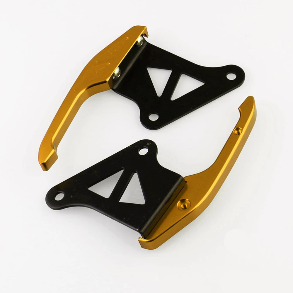 1 Pair Motorcycle Back Seat Handle Rear Seat Modification Rail Bar Compatible for Grom MXS-172 (Golden)