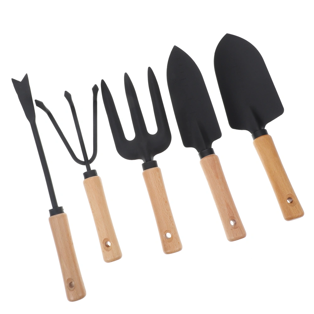 5Pcs Planting Tools Practical Gardening Rake Outdoor Shovels Useful Gardening Tools Set