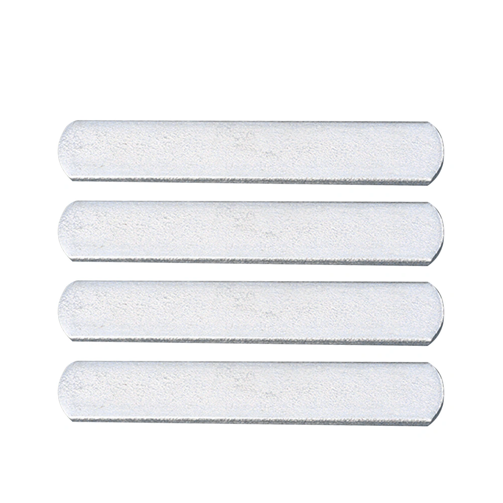 4 Pcs Steel Plates for Weighted Vest Rounded Anti-rust Stainless Steel Plates for Weighted Leg Arm Strap for Fitness Exercise 0.2kg/each (Silver)