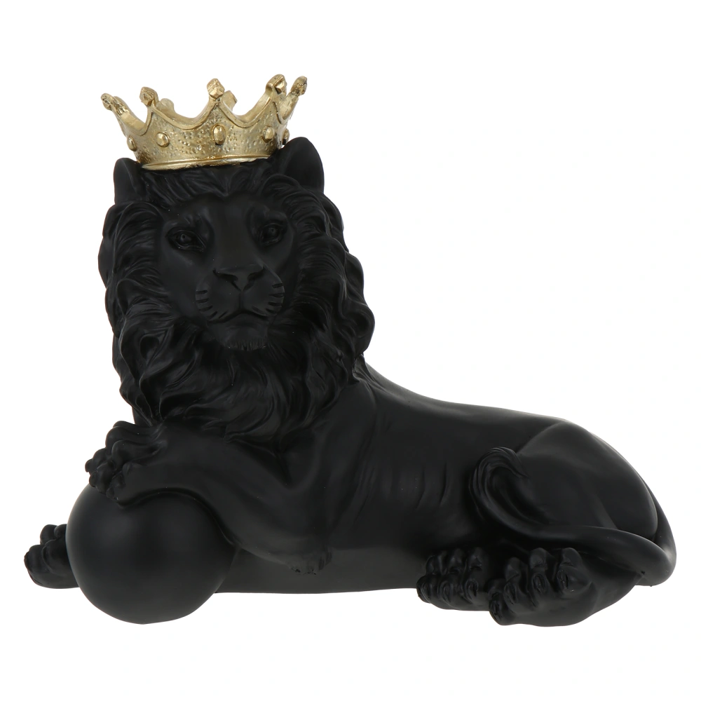 1pc Creative Resin Artware Lion Shape Resin Desktop Decoration Home Decoration