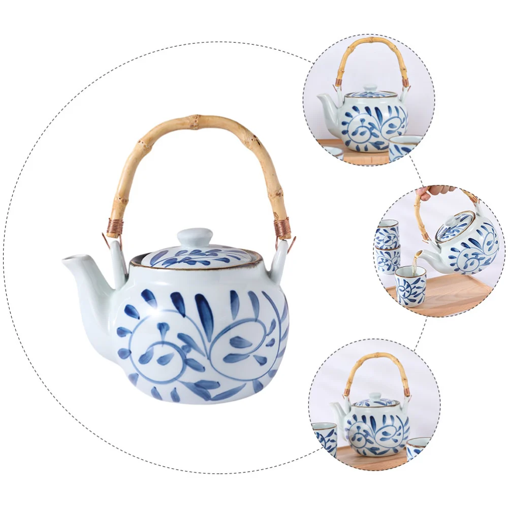 1Pc Japanese Style Teapot Exquisite Ceramic Tea kettle Portable Tea Pot