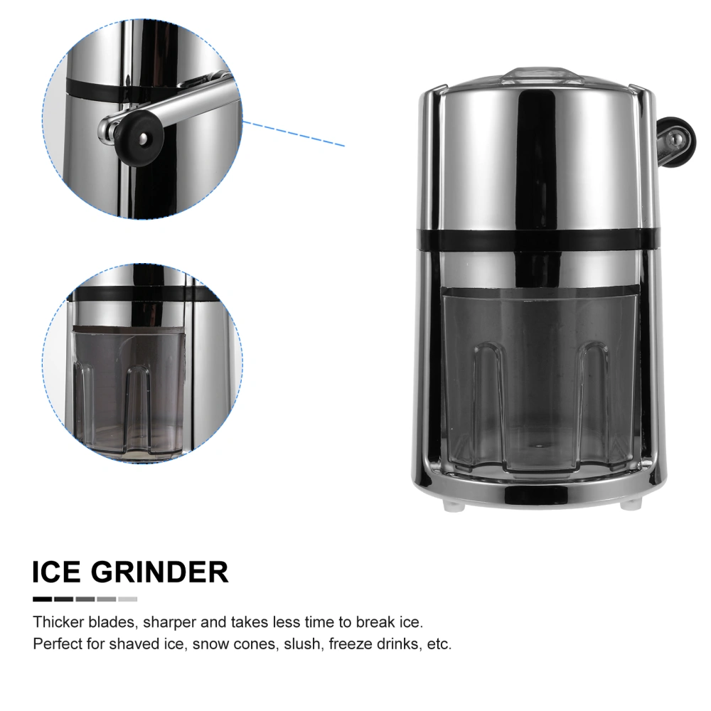 Manual Shaver Ice Crushing Machine Household Ice Crusher Mini Ice Grinder