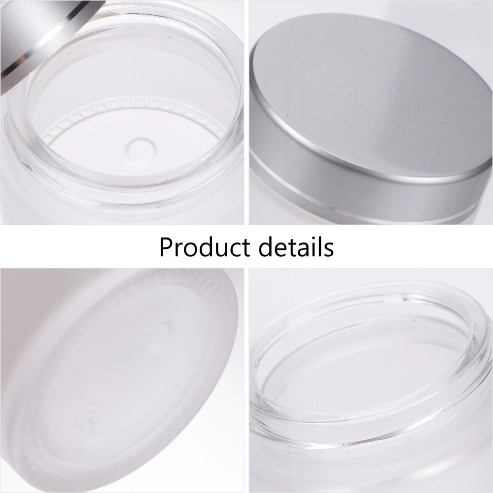 12Pcs 30g Small Glass Bottles Jars Leak-Proof Cosmetics Cream Box Container