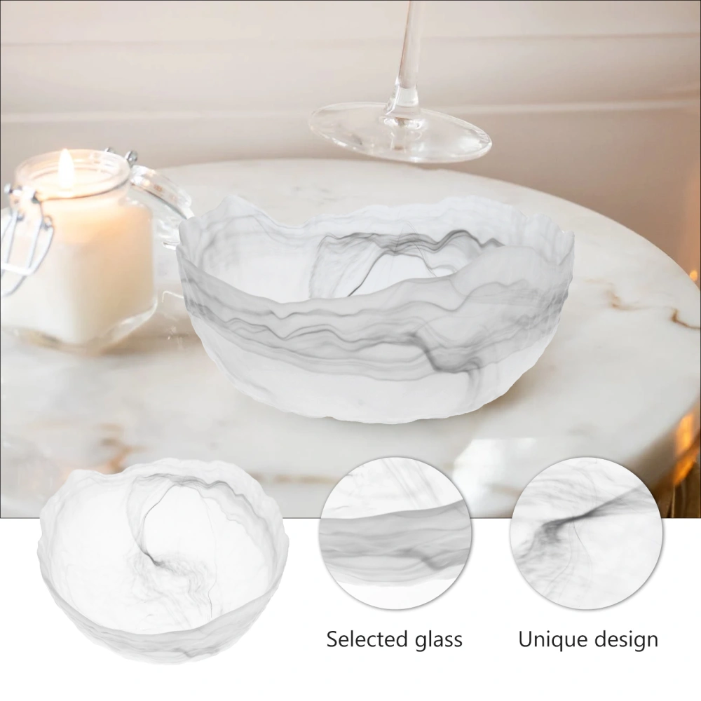 1Pc Tea Wash Bowl Multi-purpose Glass Bowl Food Storage Bowl Decorative Salad Bowl