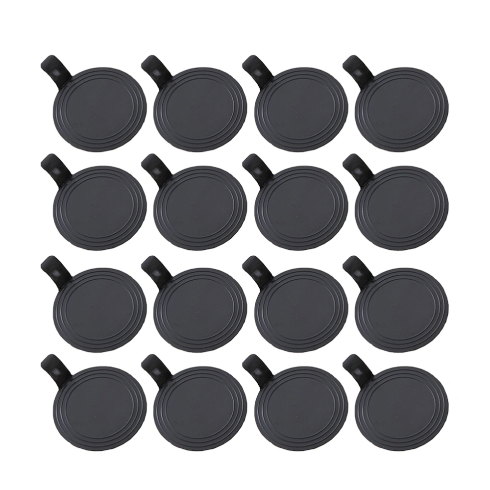 100PCS Round Mousse Base Boards Cake Boards Cake Tray Dessert Board for Birthday Wedding - 7.5x7.5cm (Black)