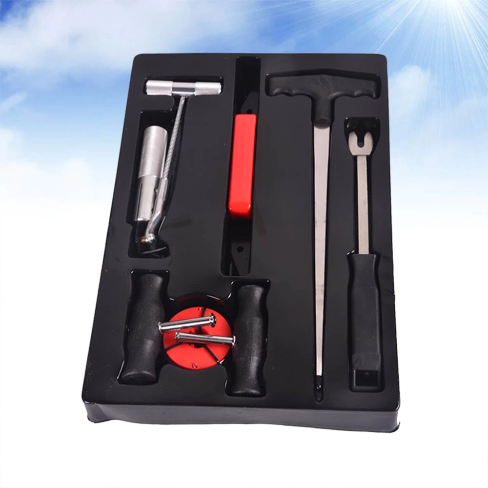 7pcs Universal Car Windshield Repair Kit Tool Removal Cutting Wire Washers Automotive T Scraper Tool Set