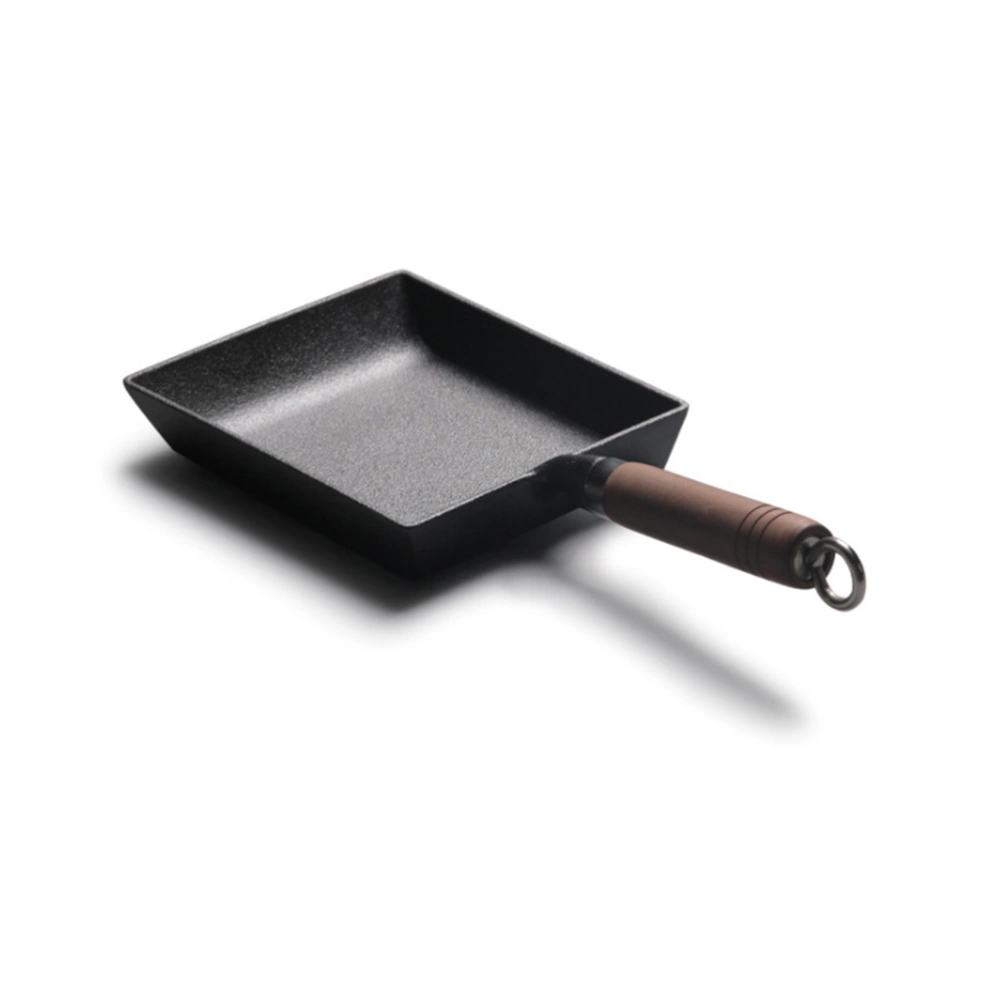 Non-stick Pan Hard Frying Pan Thickening without Coating Kitchen Gadget for Home (Black)