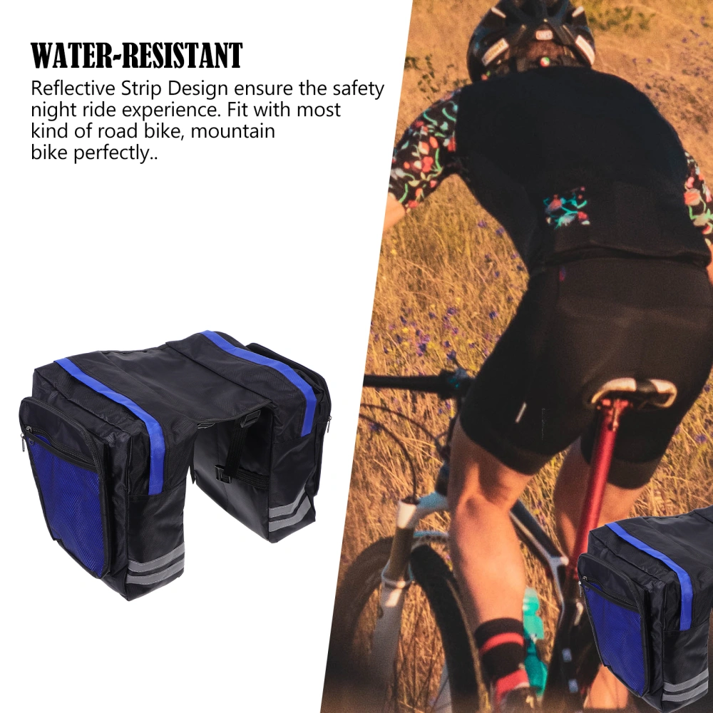 2pcs Bicycles Rear Shelf Bag Mountain Bike Dual Carry Bags Bicycles Rear Carry Bags