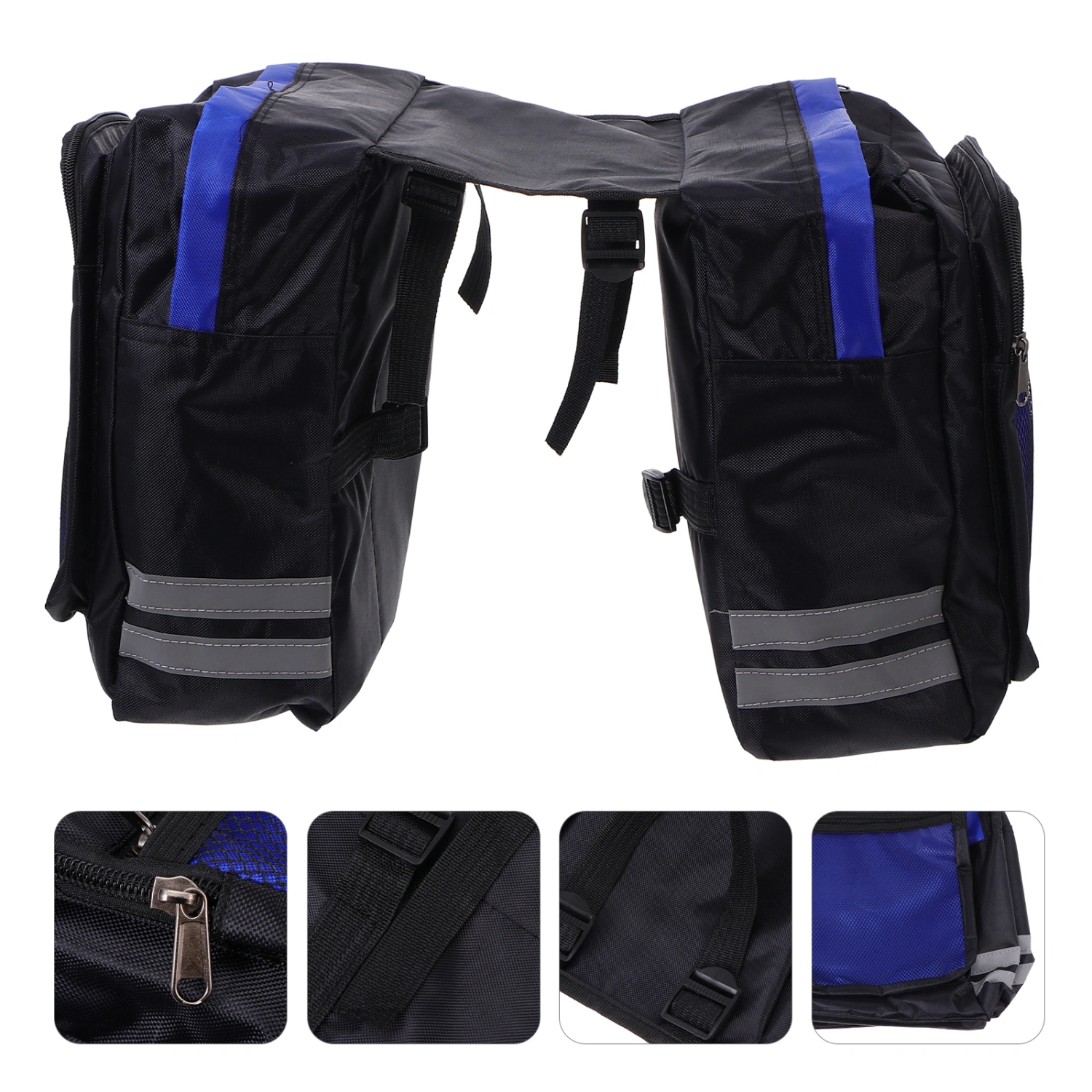 2pcs Bicycles Rear Shelf Bag Mountain Bike Dual Carry Bags Bicycles Rear Carry Bags