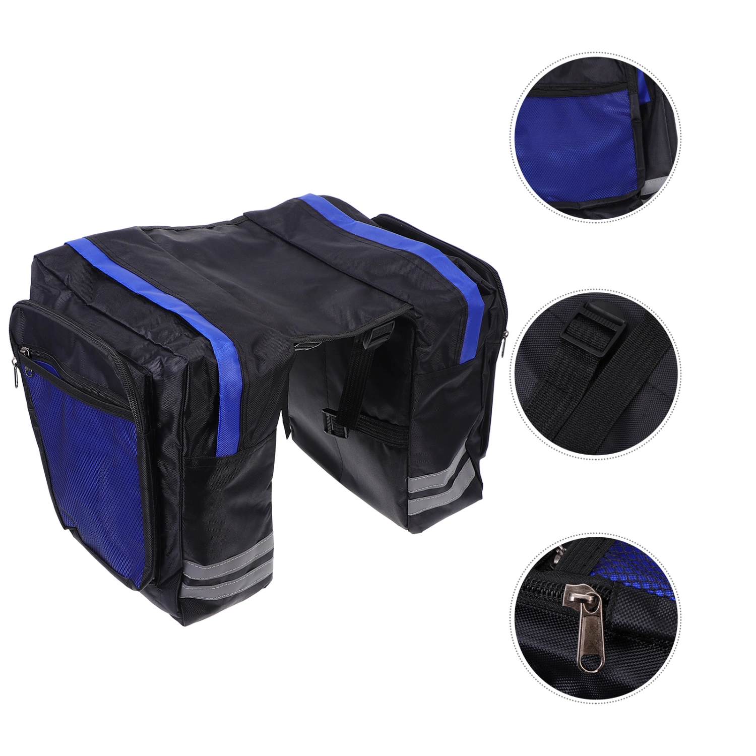 2pcs Bicycles Rear Shelf Bag Mountain Bike Dual Carry Bags Bicycles Rear Carry Bags