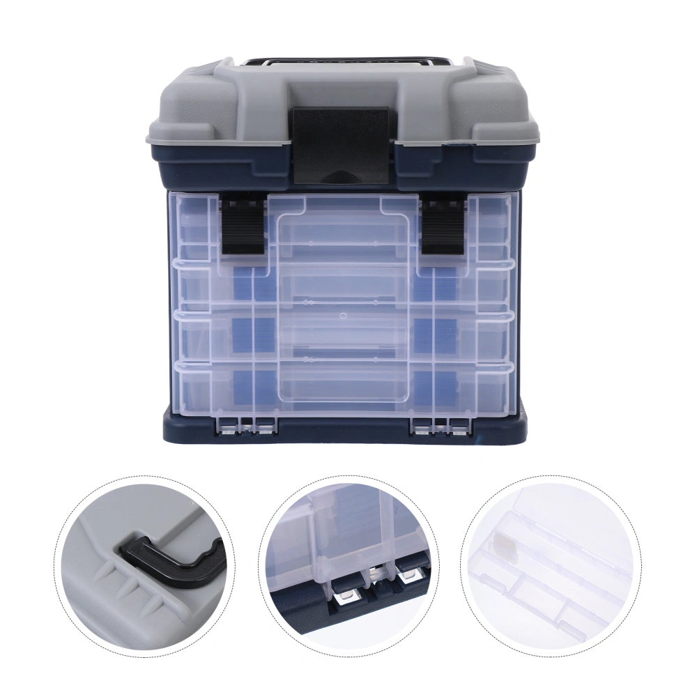 1Pc Practical Fishing Tackle Box Sealing Fishing Box Fishing Accessory Container