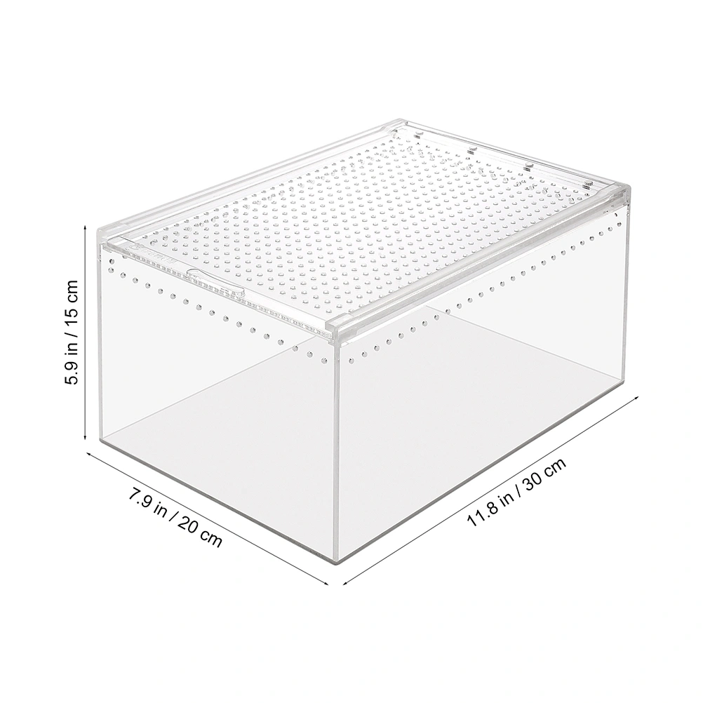 Household Snake Cage Transparent Cricket Keeper Multi-function Breeder Box Reptile Accessory
