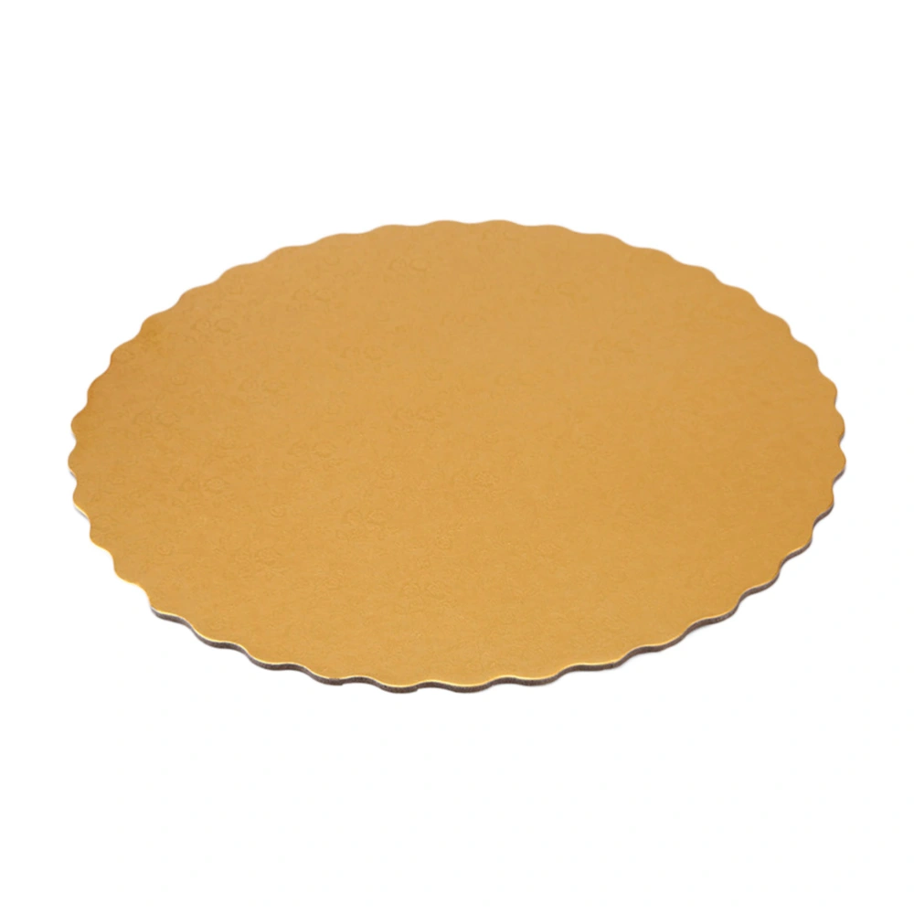 30pcs 8-inch Golden Cake Boards Disposable Embossed Cake Circles Greaseproof Cake Liners