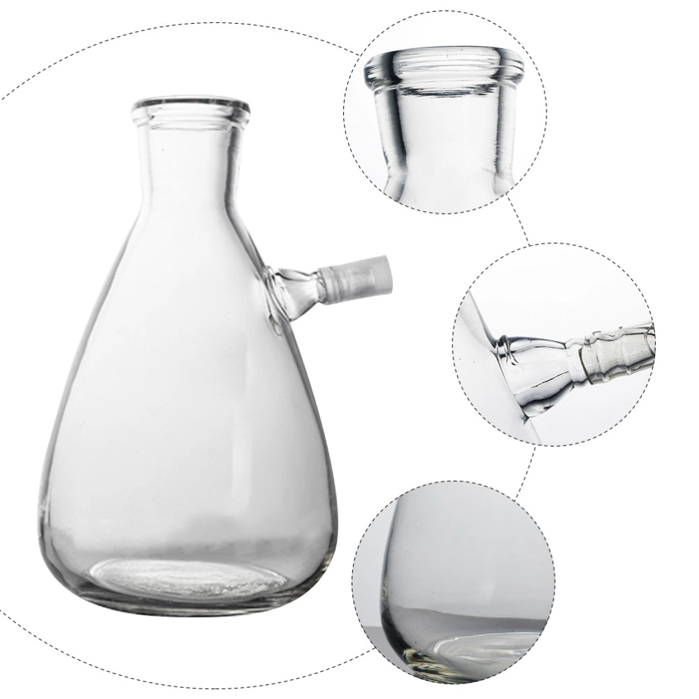 1pc Filtering Flask Glass Flask with Upper Tubulation Professional School Supply