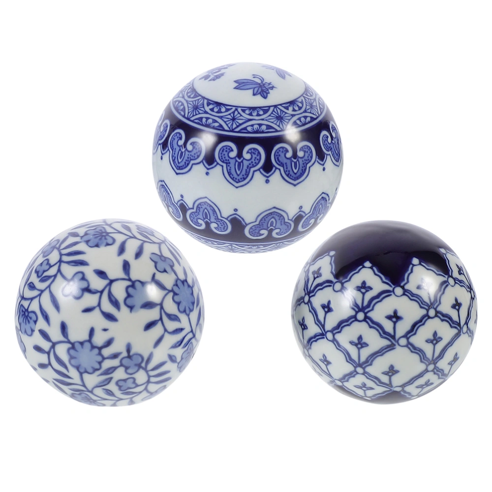 3pcs Delicate Floating Ceramic Balls Ceramic Floating Balls Water Pool Balls