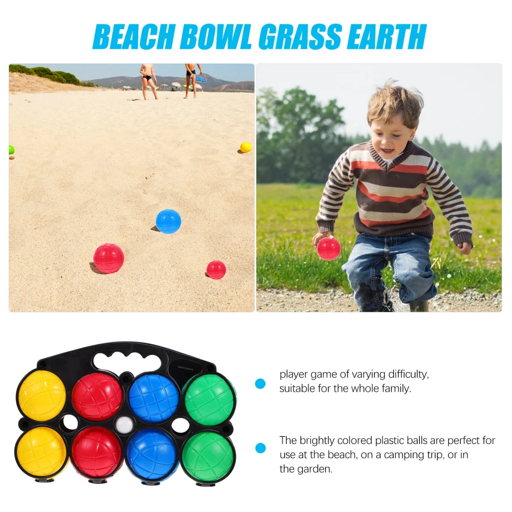 8pcs Children's Toys Beach Ball Grass Ball Funny Plastic Toys (Random Color)