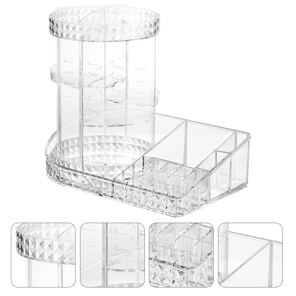 1pc Desktop Cosmetics Organizer Box Compartment Cosmetics Box Storage Box